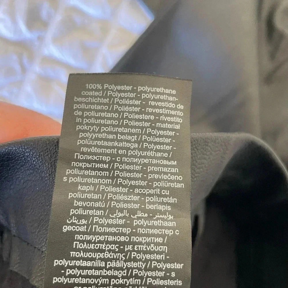 Vero Moda black high waist faux leather leggings - Picture 7 of 10